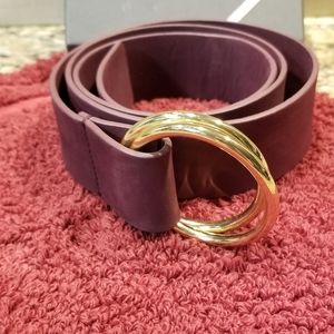 Cabi burgundy belt